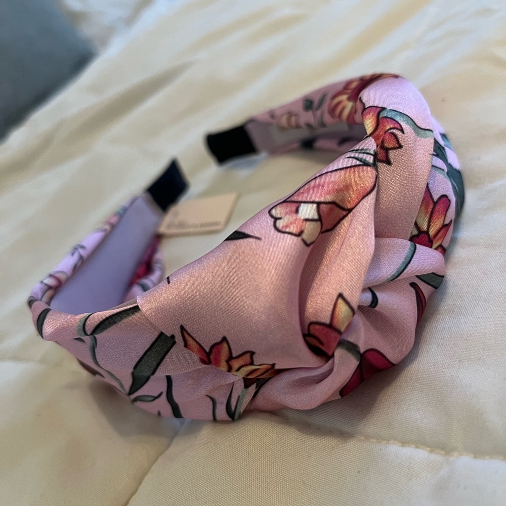Floral Silk Knot Headband - NEW WITH TAGS